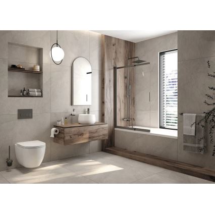 Deante CGRD6ZPW - Závesné WC s dosedacím prstencom SoftClose ROUND keramika/biela