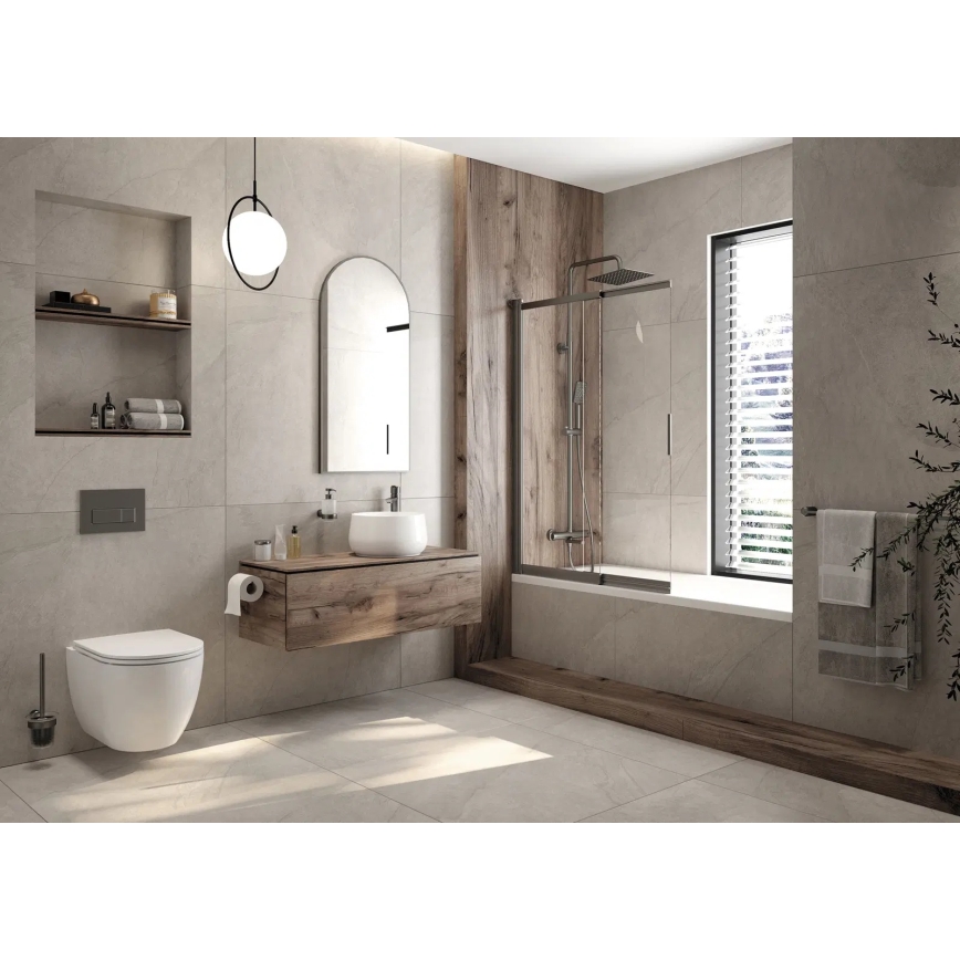 Deante CGRD6ZPW - Závesné WC s dosedacím prstencom SoftClose ROUND keramika/biela