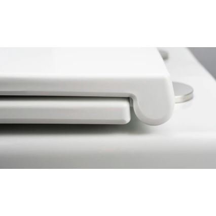 Deante CGRD6ZPW - Závesné WC s dosedacím prstencom SoftClose ROUND keramika/biela