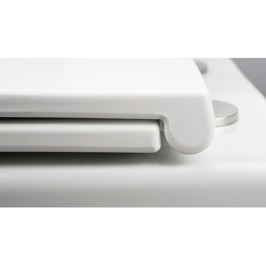 Deante CGRD6ZPW - Závesné WC s dosedacím prstencom SoftClose ROUND keramika/biela