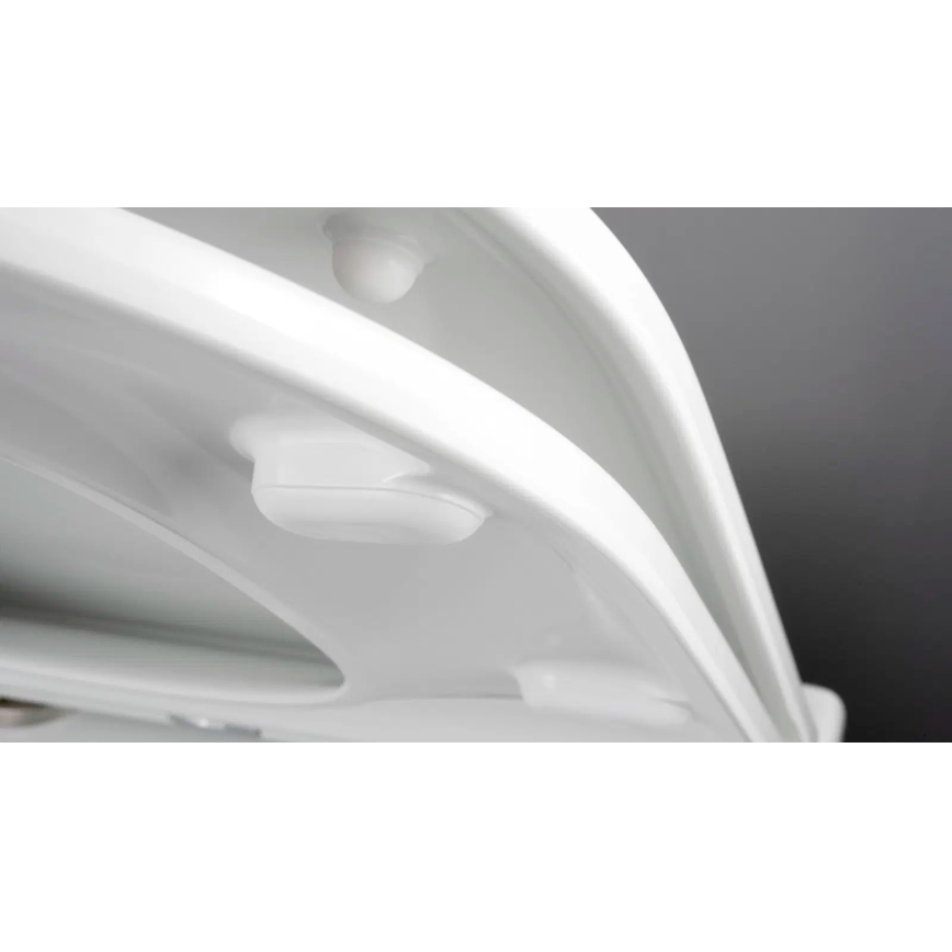 Deante CGRD6ZPW - Závesné WC s dosedacím prstencom SoftClose ROUND keramika/biela