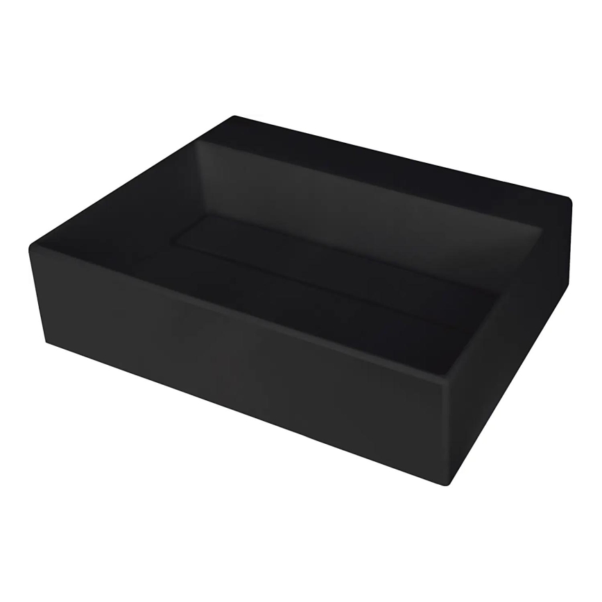 Deante CQR_NU5M - Umývadlo na dosku CORREO 40x50 cm granit/čierna