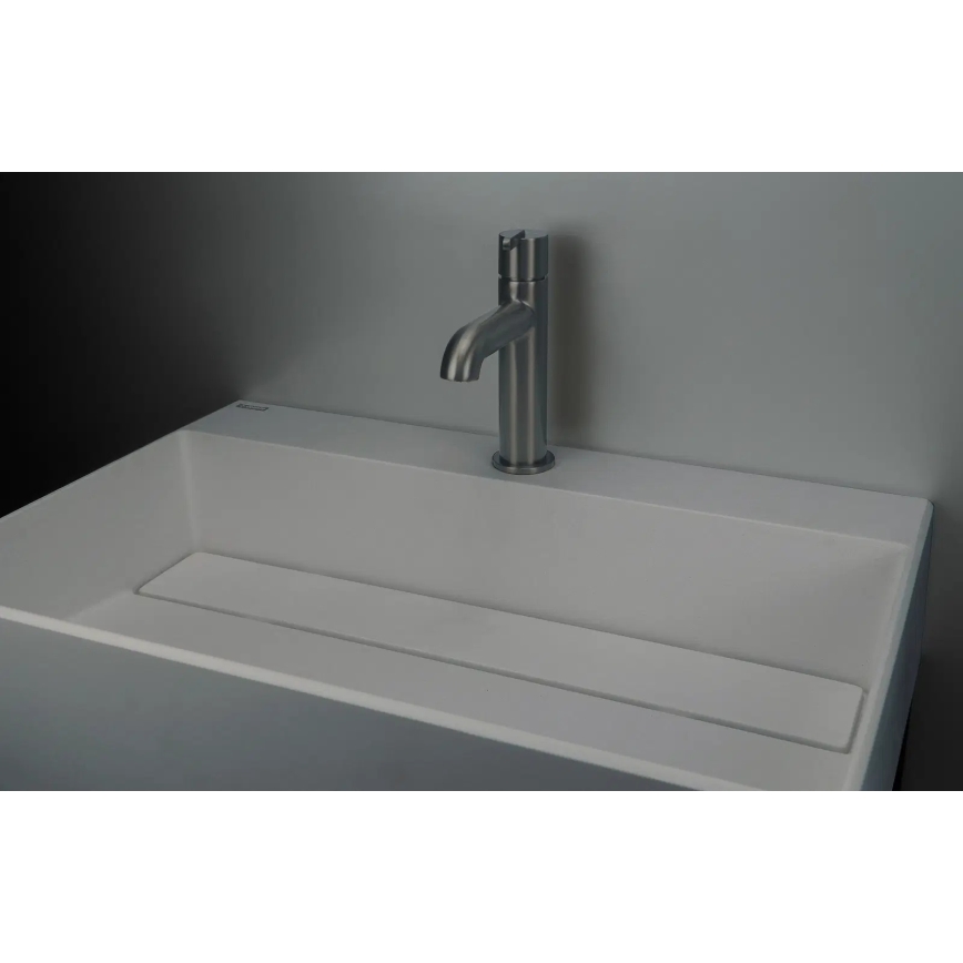 Deante CQR_SU6M - Umývadlo na dosku CORREO 40x60cm granit/metalická šedá
