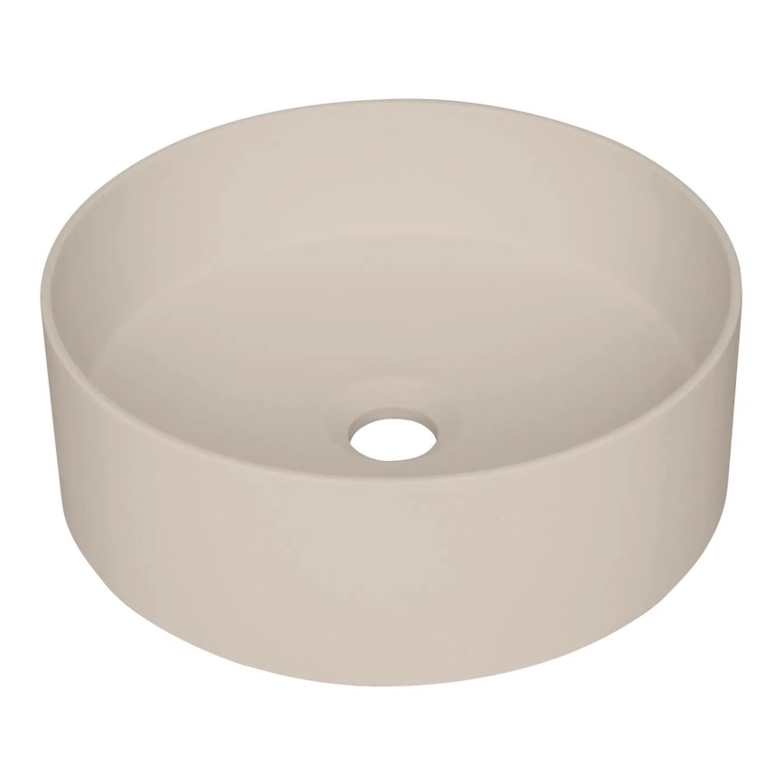Deante CQS_5U4S - Umývadlo na dosku SILIA pr. 36 cm granit/béžová
