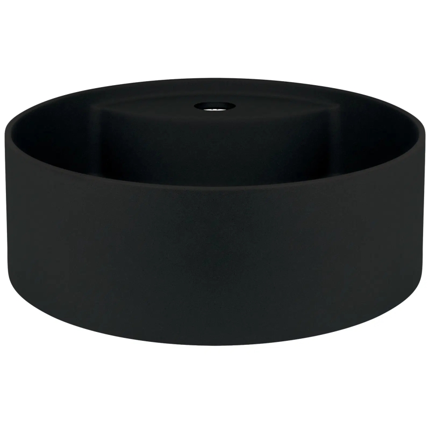Deante CQS_NU4B - Umývadlo na dosku s otvorom pre batériu SILIA, priemer 36 cm, granit/čierna