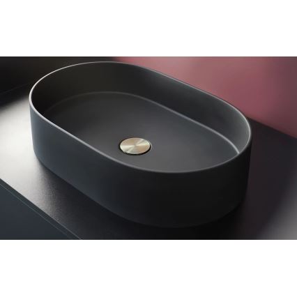 Deante CQS_NU6S - Umývadlo na dosku SILIA 35x55 cm granit/čierna