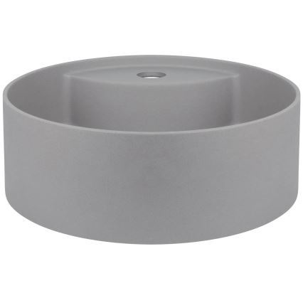 Deante CQS_SU4B - Umývadlo na dosku s otvorom pre batériu SILIA pr. 36 cm granit/metalicky sivé