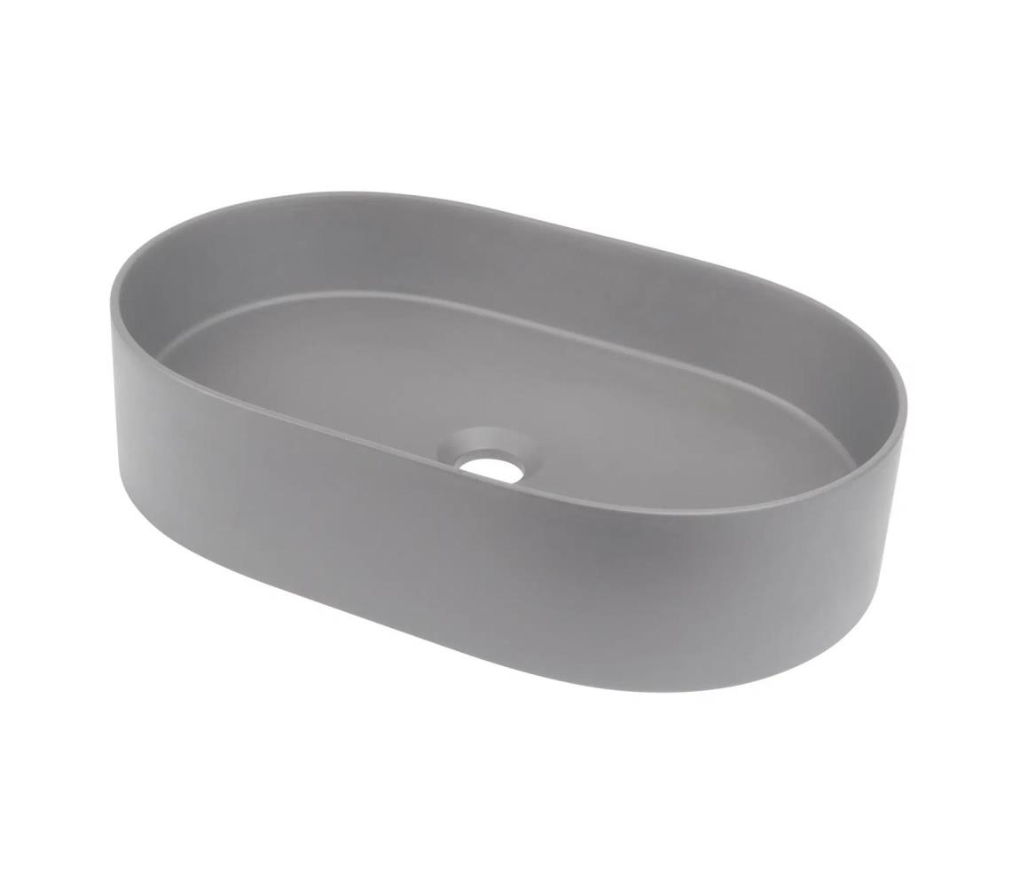 Deante CQS_SU6S - Umývadlo na dosku SILIA 35x55 cm granit/metalická sivá CQS_SU6S