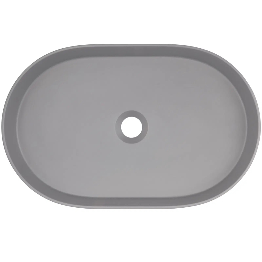 Deante CQS_SU6S - Umývadlo na dosku SILIA 35x55 cm granit/metalická sivá