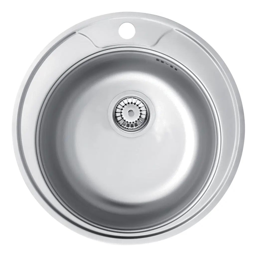 Deante ZHC_0813 - Kuchynský drez TWIST pr. 49 cm satén