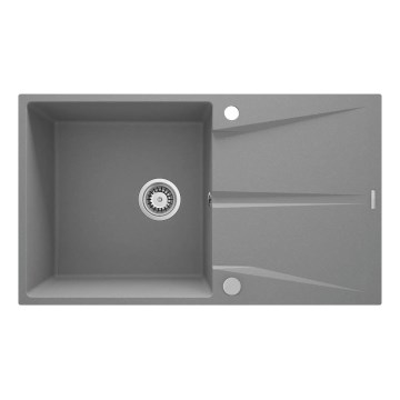 Deante ZRC_S11A - Kuchynský drez CORIO 50x86 cm granit/metalická šedá