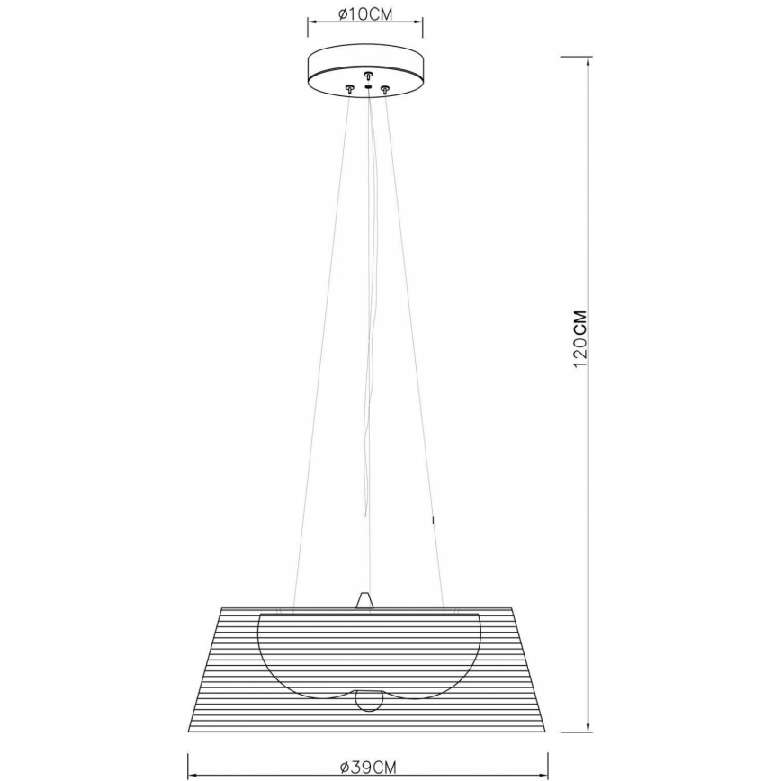 Deko-Light 342031 - Luster na lanku FILO 3xE27/60W/230V pr. 39 cm strieborná
