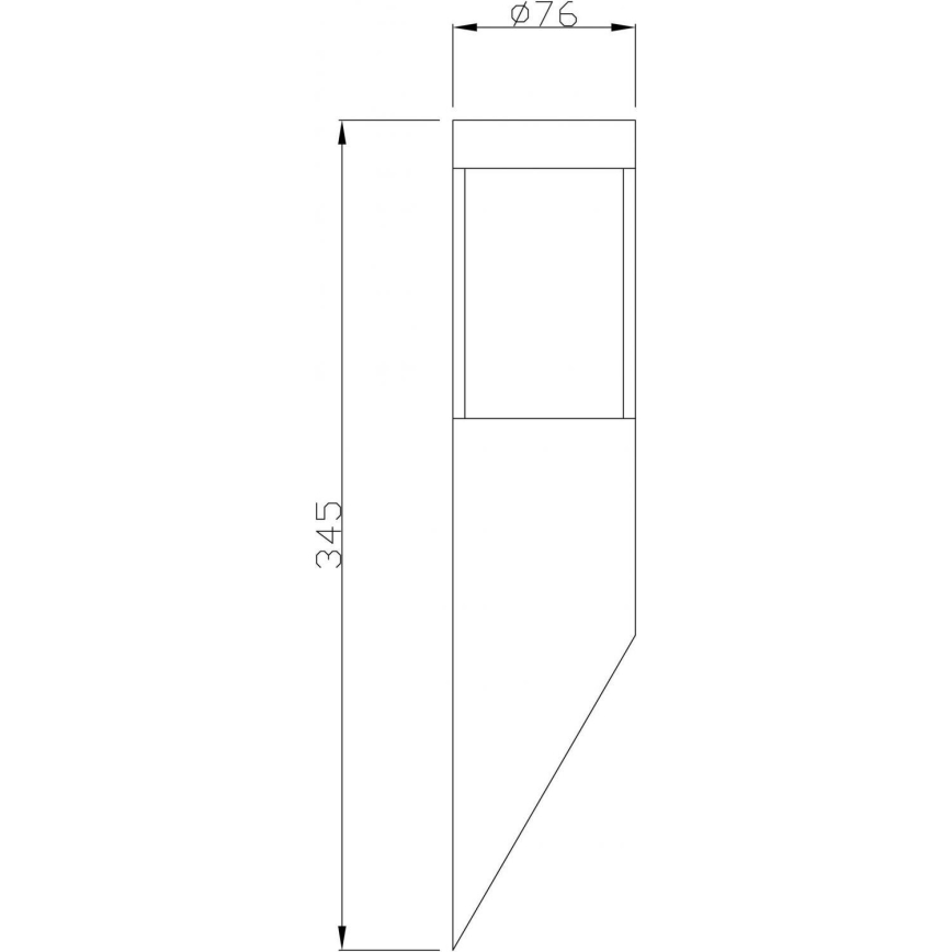Deko-Light 731106 - Vonkajšie nástenné svietidlo PORRIMA 1xGU10/5W/230V IP44 matný chróm