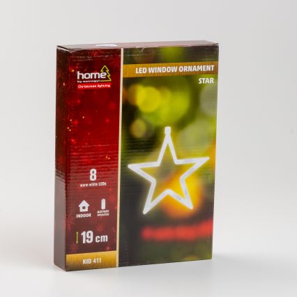 Dekorácia do okna 8xLED/3xAA