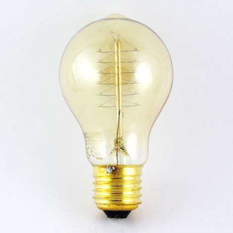Dekoračná stmievateľná žiarovka VINTAGE A19 E27/40W/230VV 2000K
