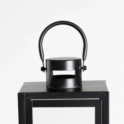 Dekoratívna lucerna 38 cm čierna