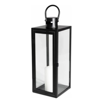 Dekoratívna lucerna 49 cm čierna