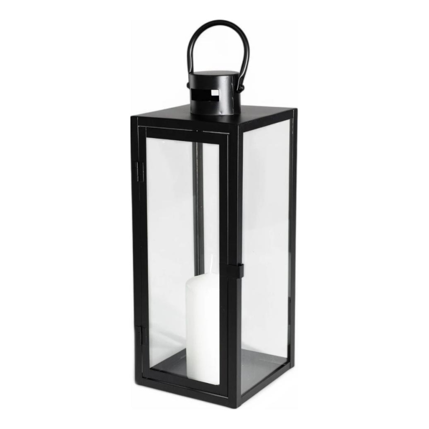 Dekoratívna lucerna 63 cm čierna