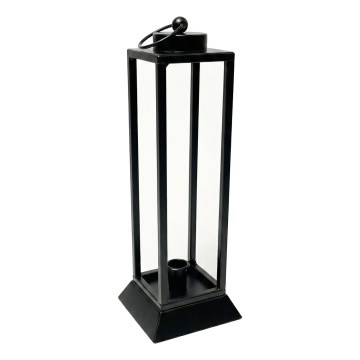 Dekoratívna lucerna HALL 34 cm čierna