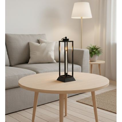 Dekoratívna lucerna HALL 34 cm čierna