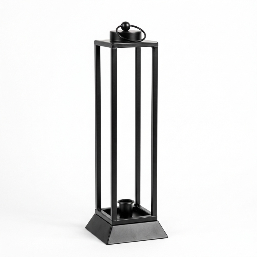 Dekoratívna lucerna HALL 34 cm čierna