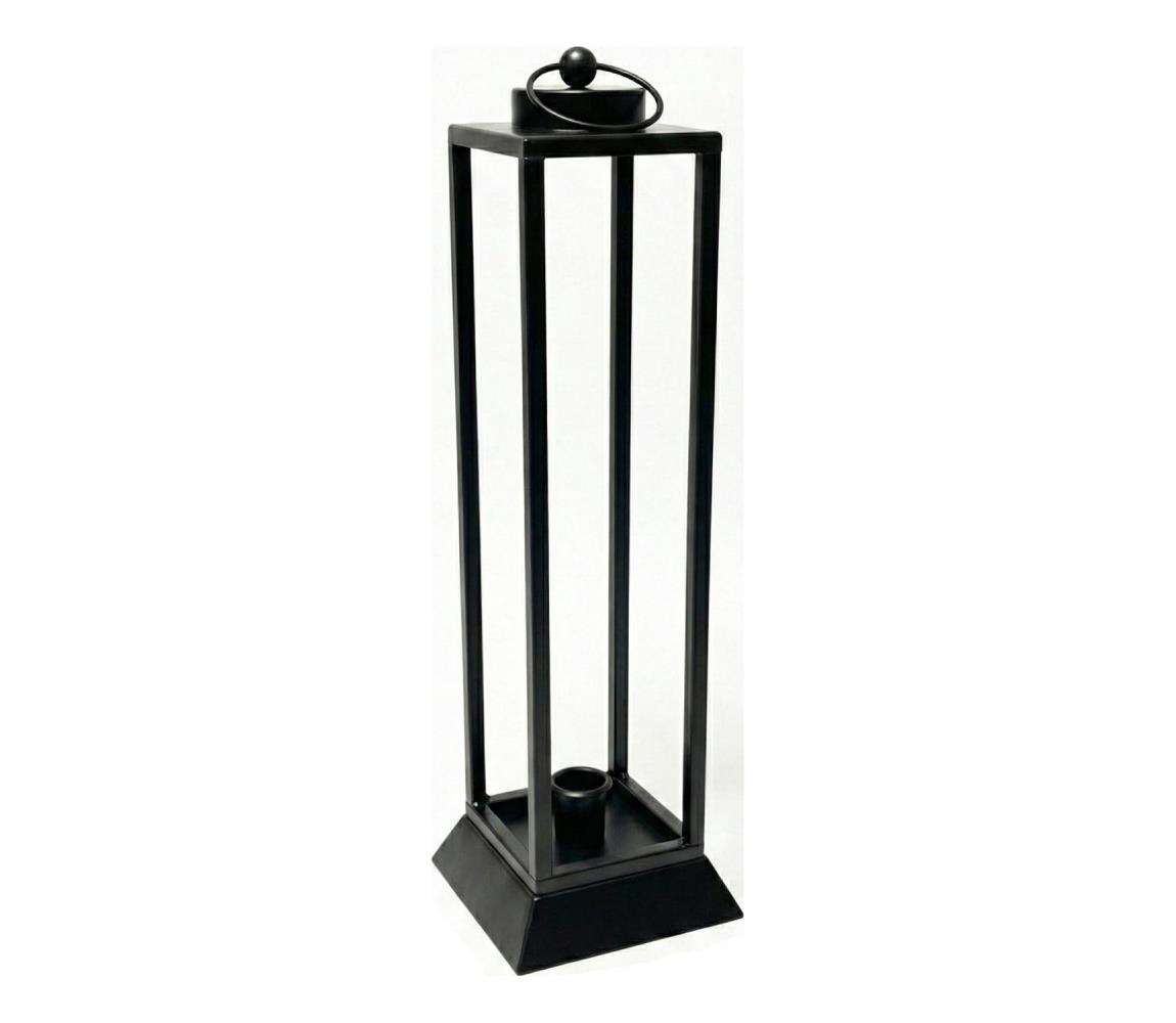 Estilo Home Dekoratívna lucerna HALL 45,5 cm, čierna 5905623254609