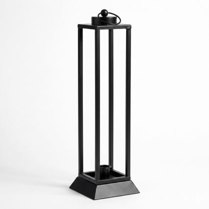 Dekoratívna lucerna HALL 45,5 cm, čierna