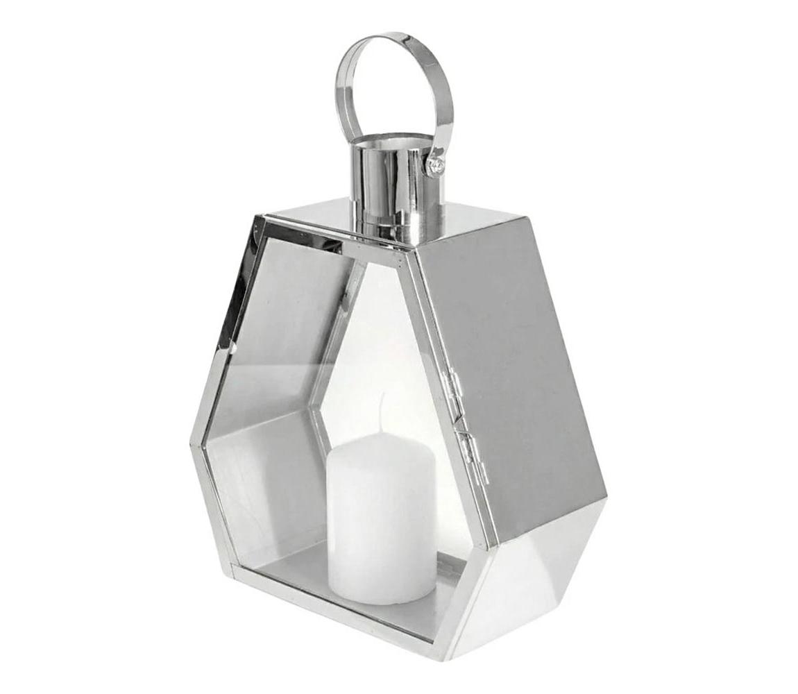 Estilo Home Dekoratívna lucerna PALACE 34 cm lesklý chróm 5905623253268