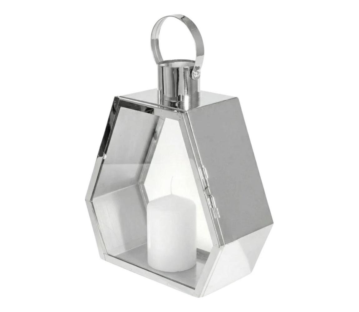 Estilo Home Dekoratívna lucerna PALACE, 43 cm, lesklý chróm 5905623253275
