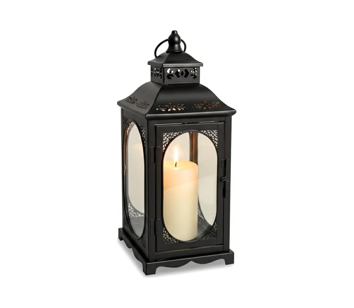 Estilo Home Dekoratívna lucerna ROSEHILL 40 cm čierna 5905623254678