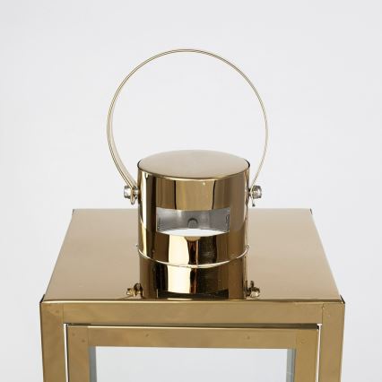 Dekoratívna lucerna TOWER 38 cm zlatá