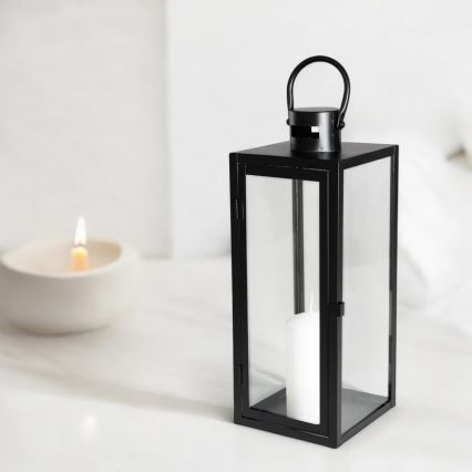 Dekoratívna lucerna TOWER 63 cm čierna