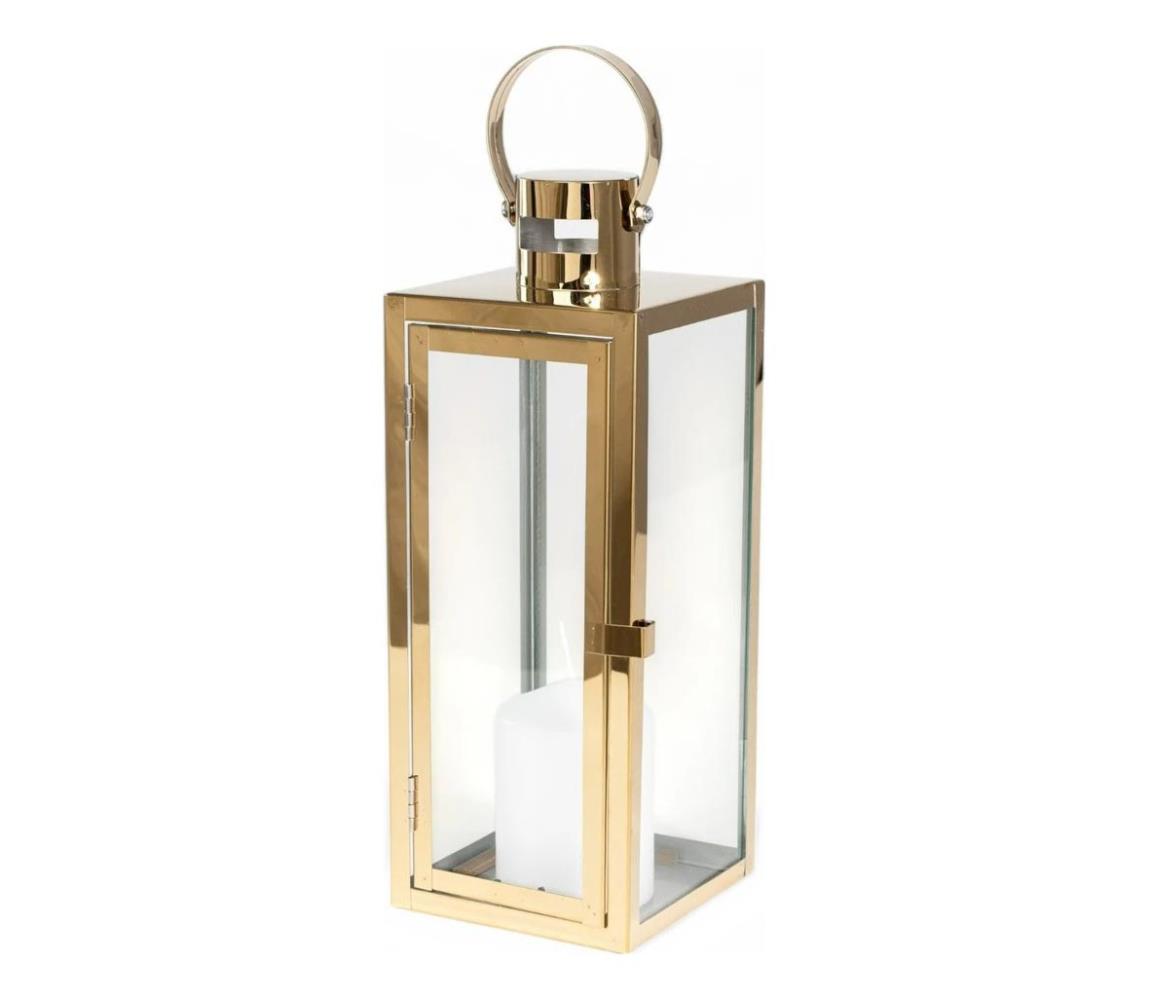Estilo Home Dekoratívna lucerna TOWER 63 cm, zlatá 5905623251004