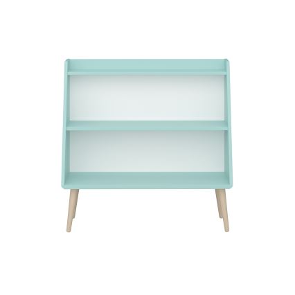 Detská knižnica GAIA 80x81,3 cm tyrkysová/dub