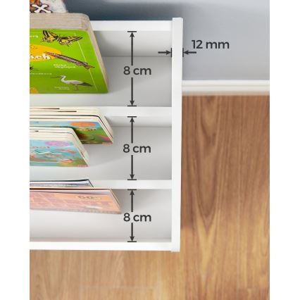 Detská knižnica so zásuvkou ANET biela