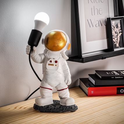 Detská lampička ASTRONAUT 1xE27/40W/230V medená/biela