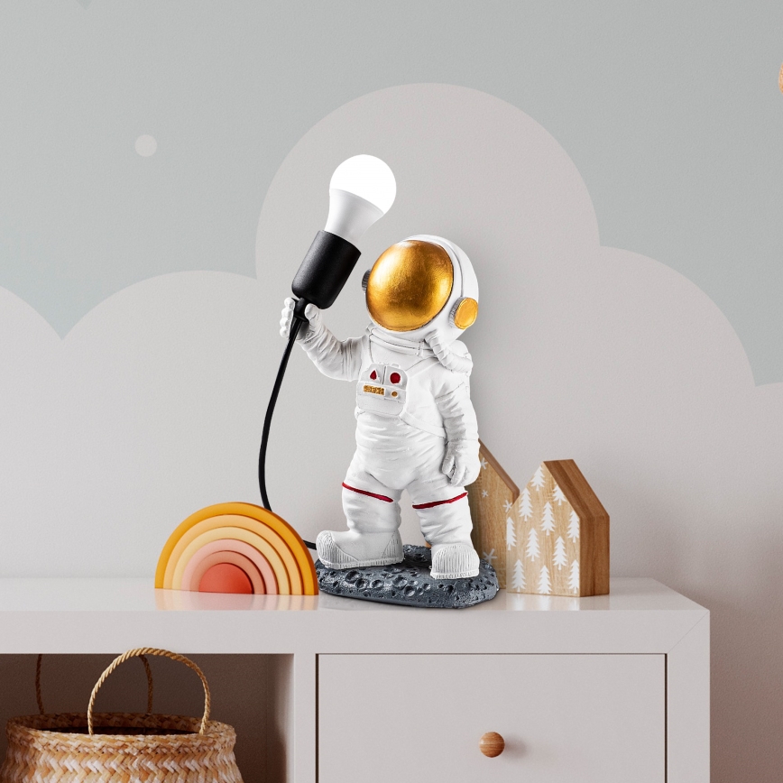 Detská lampička ASTRONAUT 1xE27/40W/230V medená/biela