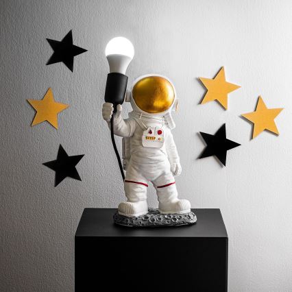 Detská lampička ASTRONAUT 1xE27/40W/230V medená/biela