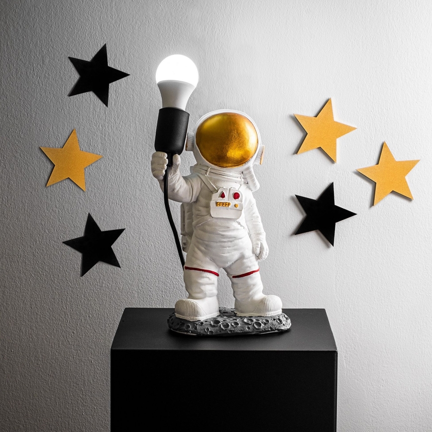 Detská lampička ASTRONAUT 1xE27/40W/230V medená/biela