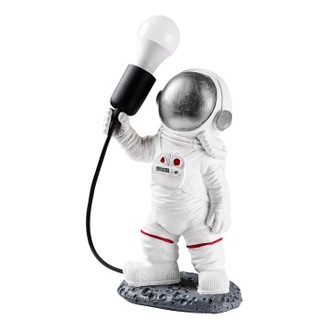 Detská lampička ASTRONAUT 1xE27/40W/230V strieborná/biela