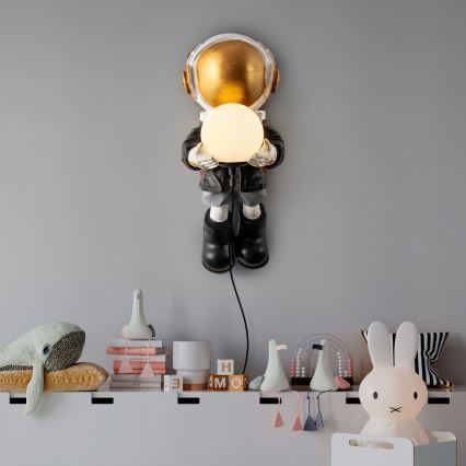 Detská nástenná lampa ASTRONAUT 1xE14/40W/230V, medená