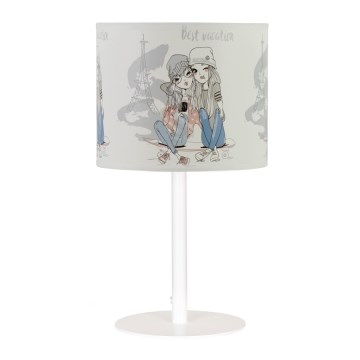 Detská stolná lampa GIRLS VIBES 1xE27/60W/230V pr. 18 cm Paris