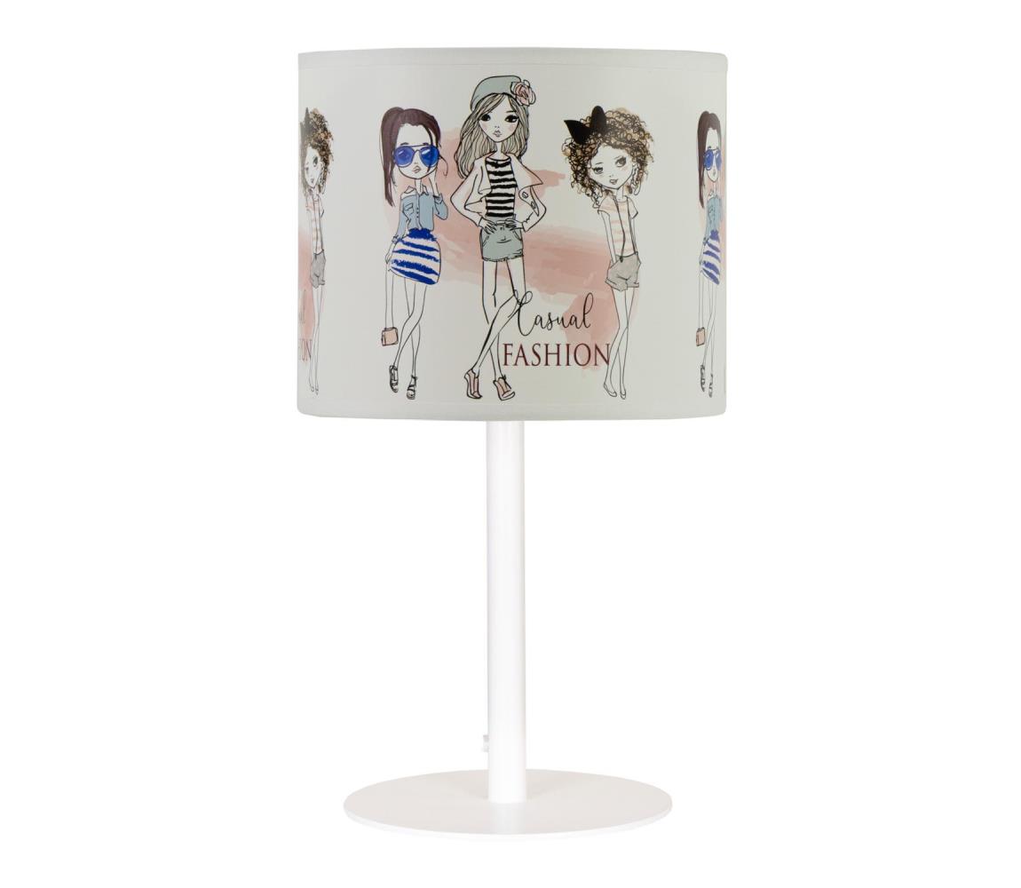 Detská stolná lampa GIRLS VIBES 1xE27/60W/230V pr. 18 cm pre dievčatá H0989
