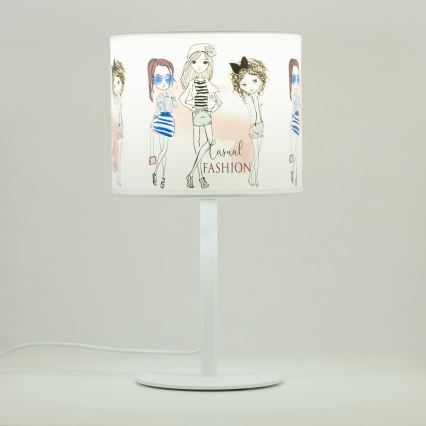 Detská stolná lampa GIRLS VIBES 1xE27/60W/230V pr. 18 cm pre dievčatá