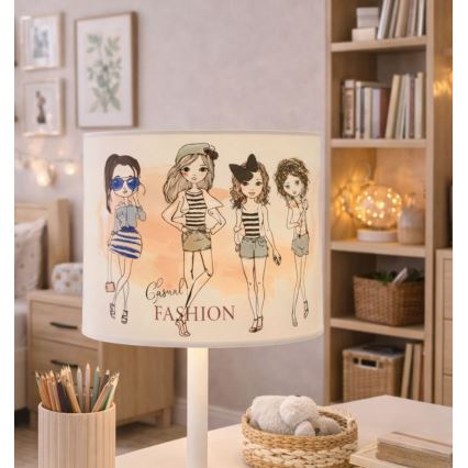 Detská stolná lampa GIRLS VIBES 1xE27/60W/230V pr. 18 cm pre dievčatá