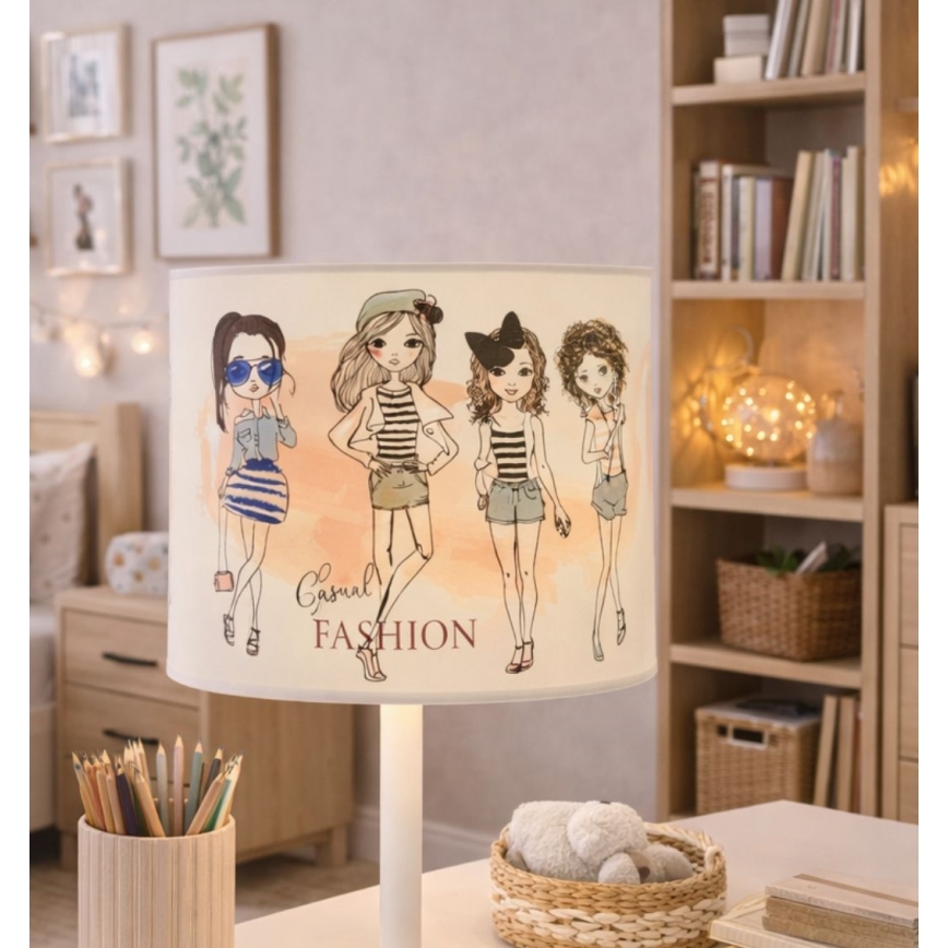 Detská stolná lampa GIRLS VIBES 1xE27/60W/230V pr. 18 cm pre dievčatá