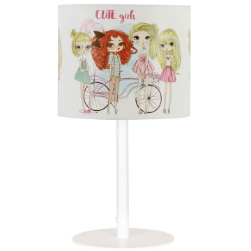 Detská stolná lampa GIRLS VIBES 1xE27/60W/230V, pr. 18 cm — pre dievčatá