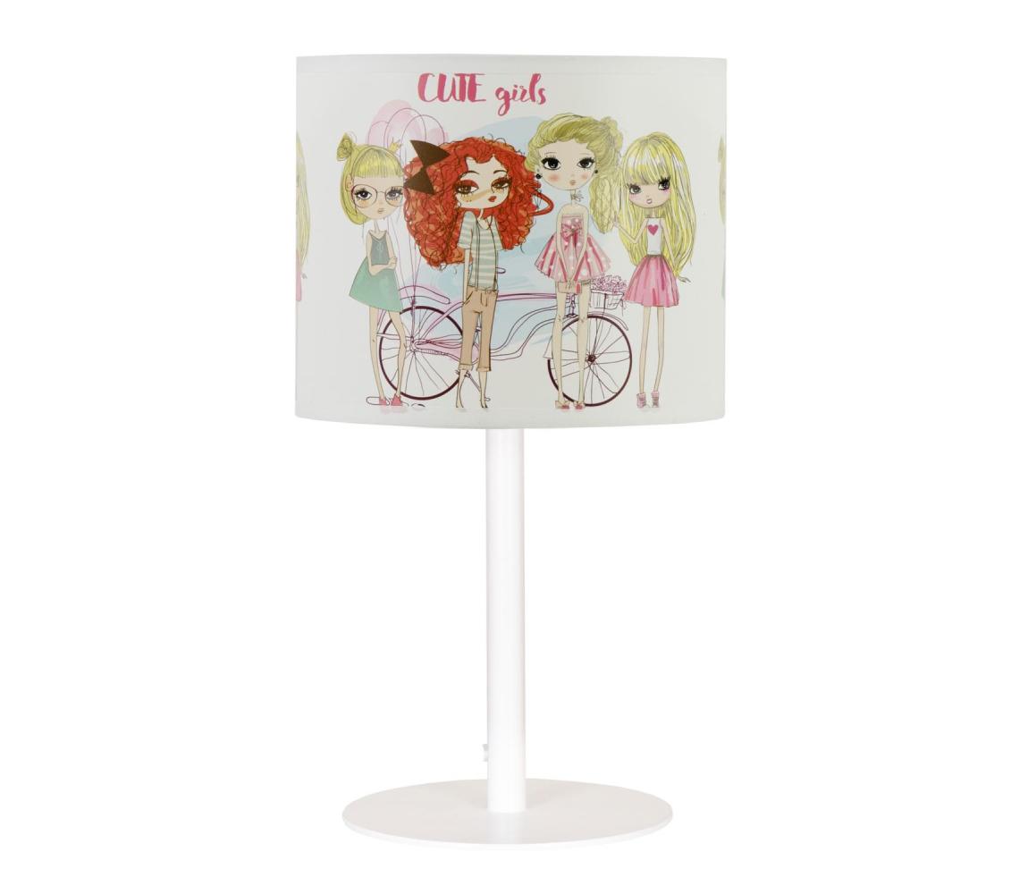 Detská stolná lampa GIRLS VIBES 1xE27/60W/230V, pr. 18 cm — pre dievčatá H0983