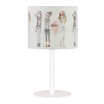 Detská stolná lampa GIRLS VIBES 1xE27/60W/230V, priemer 18 cm, pre dievčatá