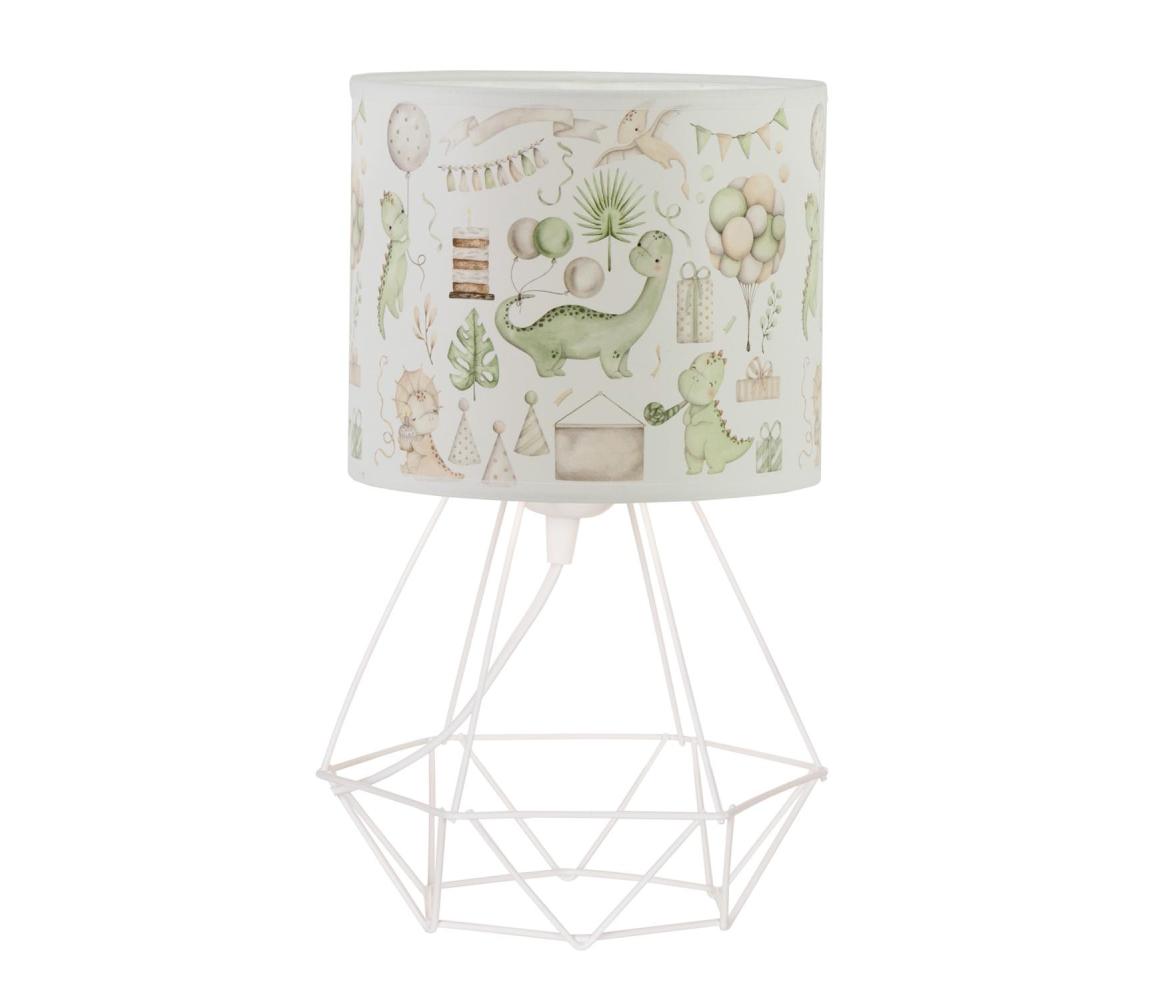 Detská stolná lampa KIDS ROOM 1xE27/60W/230V pr. 18 cm dinosaurus H0977